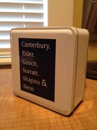 Custom Canterbury Law Cookie Tin