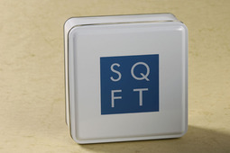 Custom Square Foot Cookie Tin (White)